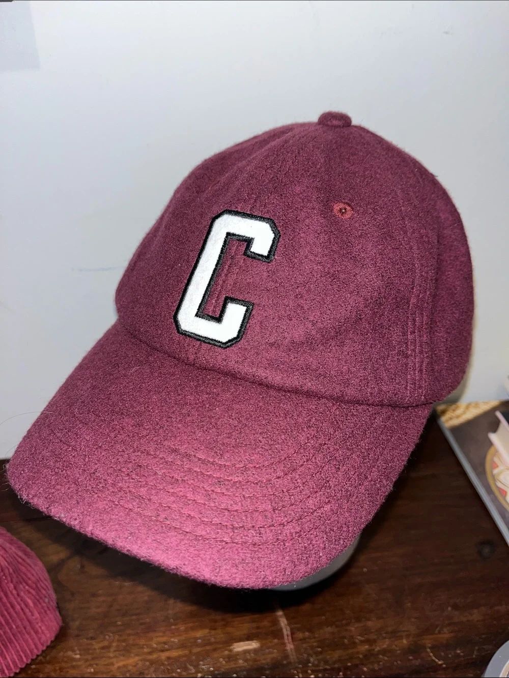 Wool Blend Sewn C Carhartt Brooks Winter Baseball SnapBack adjust Cap Hat S/L